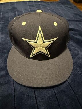 Dallas Cowboys Mitchell & Ness Fitted Hat | NFL Throwback Cap Navy | Size 7 3/8